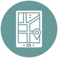 GPS Device Vector Icon Style