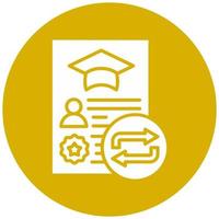 Course Transfer Vector Icon Style