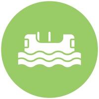 Log Flume Vector Icon Style