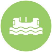 Log Flume Vector Icon Style