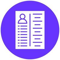 Curriculum Vector Icon Style