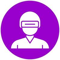 Virtual Reality Vector Icon Style