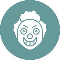 Scary Clown Vector Icon Style