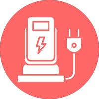 Charging Station Vector Icon Style