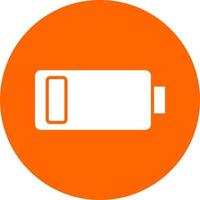 Low Battery Vector Icon Style