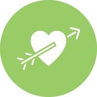 Heart Arrow Vector Icon Style