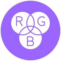 rgb Encendiendo vector icono estilo