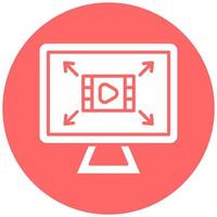 Screen Resolution Vector Icon Style