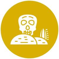 Skull Island Vector Icon Style