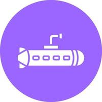 Submarine Vector Icon Style