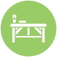 Spa Bed Vector Icon Style