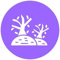 Dry Tree Vector Icon Style