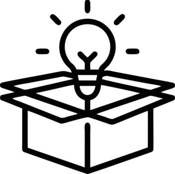 Idea solution icon symbol vector image. Illustration of the creative innovation concept design. EPS 10