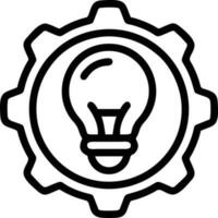 Idea solution icon symbol vector image. Illustration of the creative innovation concept design. EPS 10