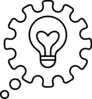 Idea solution icon symbol vector image. Illustration of the creative innovation concept design. EPS 10