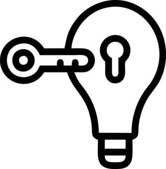 Idea solution icon symbol vector image. Illustration of the creative innovation concept design. EPS 10