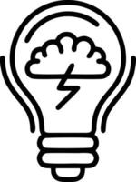 Idea solution icon symbol vector image. Illustration of the creative innovation concept design. EPS 10