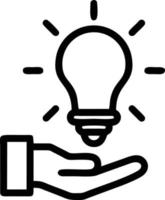 Idea solution icon symbol vector image. Illustration of the creative innovation concept design. EPS 10