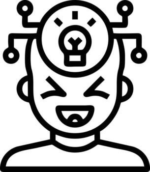 Idea solution icon symbol vector image. Illustration of the creative innovation concept design. EPS 10