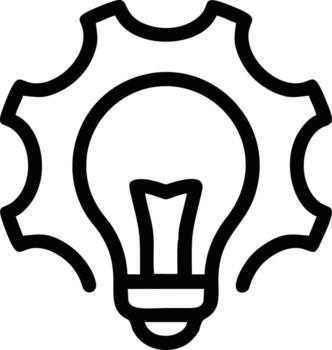 Idea solution icon symbol vector image. Illustration of the creative innovation concept design. EPS 10