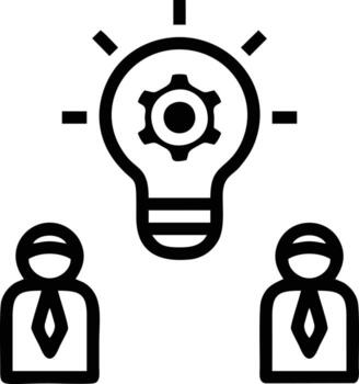 Idea solution icon symbol vector image. Illustration of the creative innovation concept design. EPS 10