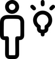 Idea solution icon symbol vector image. Illustration of the creative innovation concept design. EPS 10
