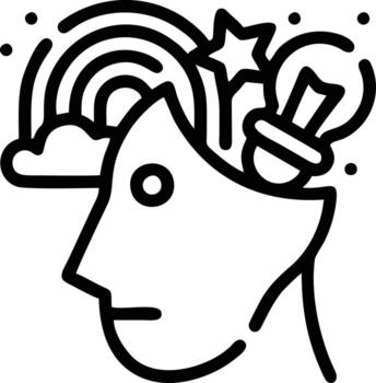 Idea solution icon symbol vector image. Illustration of the creative innovation concept design. EPS 10