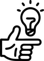 Idea solution icon symbol vector image. Illustration of the creative innovation concept design. EPS 10
