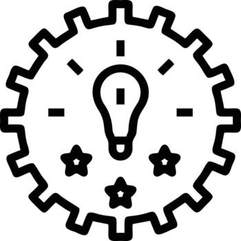 Idea solution icon symbol vector image. Illustration of the creative innovation concept design. EPS 10