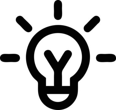 Idea solution icon symbol vector image. Illustration of the creative innovation concept design. EPS 10