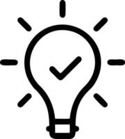 Idea solution icon symbol vector image. Illustration of the creative innovation concept design. EPS 10