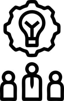 Idea solution icon symbol vector image. Illustration of the creative innovation concept design. EPS 10
