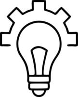 Idea solution icon symbol vector image. Illustration of the creative innovation concept design. EPS 10