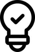 Idea solution icon symbol vector image. Illustration of the creative innovation concept design. EPS 10