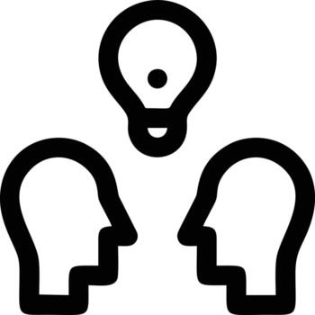 Idea solution icon symbol vector image. Illustration of the creative innovation concept design. EPS 10