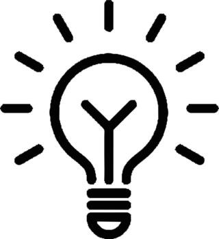 Idea solution icon symbol vector image. Illustration of the creative innovation concept design. EPS 10