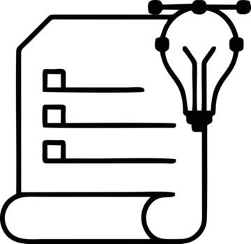 Idea solution icon symbol vector image. Illustration of the creative innovation concept design. EPS 10