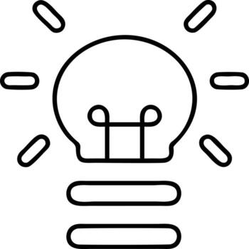 Idea solution icon symbol vector image. Illustration of the creative innovation concept design. EPS 10