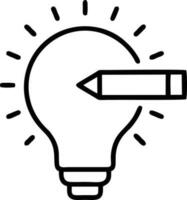 Idea solution icon symbol vector image. Illustration of the creative innovation concept design. EPS 10