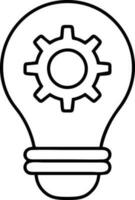 Idea solution icon symbol vector image. Illustration of the creative innovation concept design. EPS 10