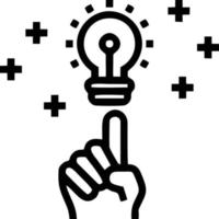 Idea solution icon symbol vector image. Illustration of the creative innovation concept design. EPS 10