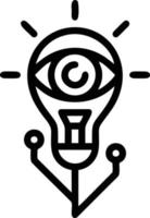 Idea solution icon symbol vector image. Illustration of the creative innovation concept design. EPS 10