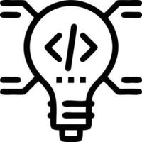 Idea solution icon symbol vector image. Illustration of the creative innovation concept design. EPS 10