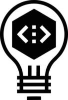 Idea solution icon symbol vector image. Illustration of the creative innovation concept design. EPS 10