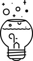 Idea solution icon symbol vector image. Illustration of the creative innovation concept design. EPS 10