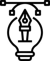 Idea solution icon symbol vector image. Illustration of the creative innovation concept design. EPS 10