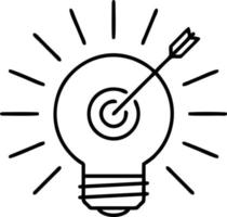 Idea solution icon symbol vector image. Illustration of the creative innovation concept design. EPS 10