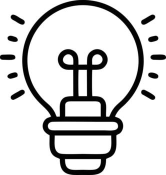 Idea solution icon symbol vector image. Illustration of the creative innovation concept design. EPS 10