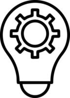 Idea solution icon symbol vector image. Illustration of the creative innovation concept design. EPS 10