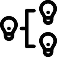 Idea solution icon symbol vector image. Illustration of the creative innovation concept design. EPS 10